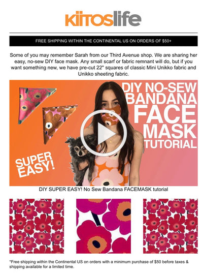 DIY No-Sew Bandana Face Mask Tutorial