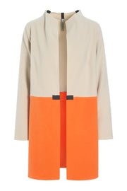 Henriette Steffensen Fleece Bi-Color Cardigan Kit/Orange
