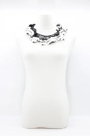 Jianhui London Love Square Cape-Style Necklace Black/White