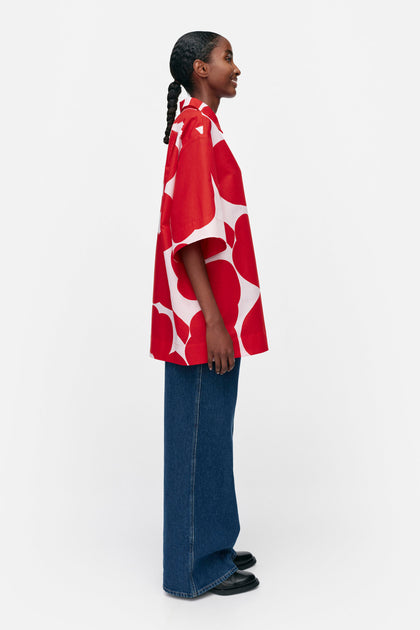 marimekko マリメッコ　40 SILK/ROKSANA SHIRT Marimekko Siltti Unikko Shirt – KIITOSlife