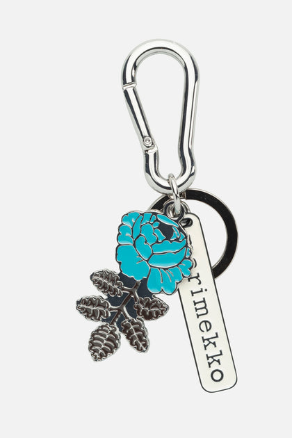 Marimekko Puhallus Vihkiruusu Keychain Turquoise – KIITOSlife
