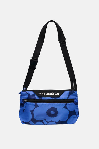 marimekkoネイビー UnikkoMiniMessenger Marimekko Neat Crossbody Unikko Bag Small Dark Blue/Dark Blue