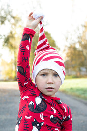 PaaPii Diagonal Stripe Christmas Hat