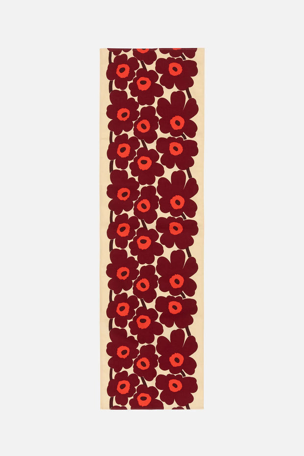 Marimekko Unikko Table Runner Wine Red