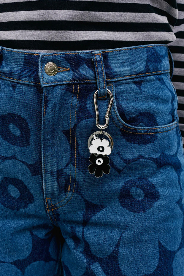 Puhallus I Unikko Keychain Black/White
