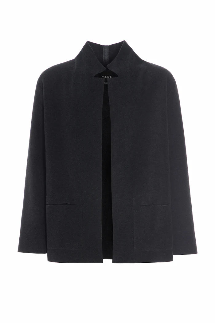 Henriette Steffensen CARL Unisex Fleece Blazer Soft Black | 1001C