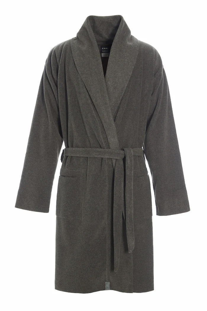 Henriette Steffensen CARL Fleece Bath Robe Bark | 1009C