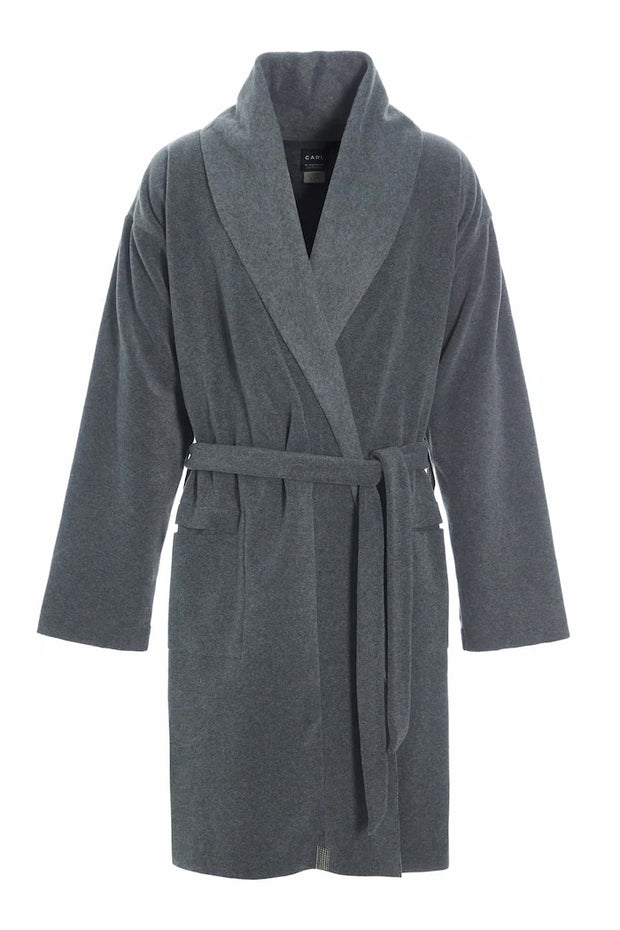 Henriette Steffensen CARL Fleece Bath Robe Grey | 1009C