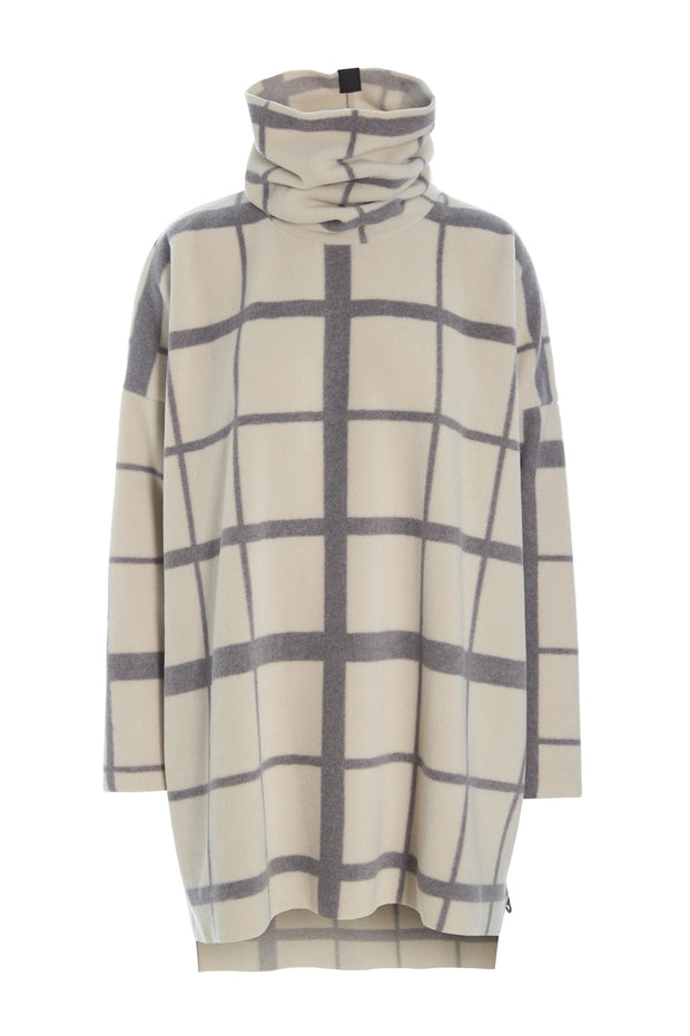 Henriette Steffensen High Neck Fleece Tunic Clan Print Kit | 1288P