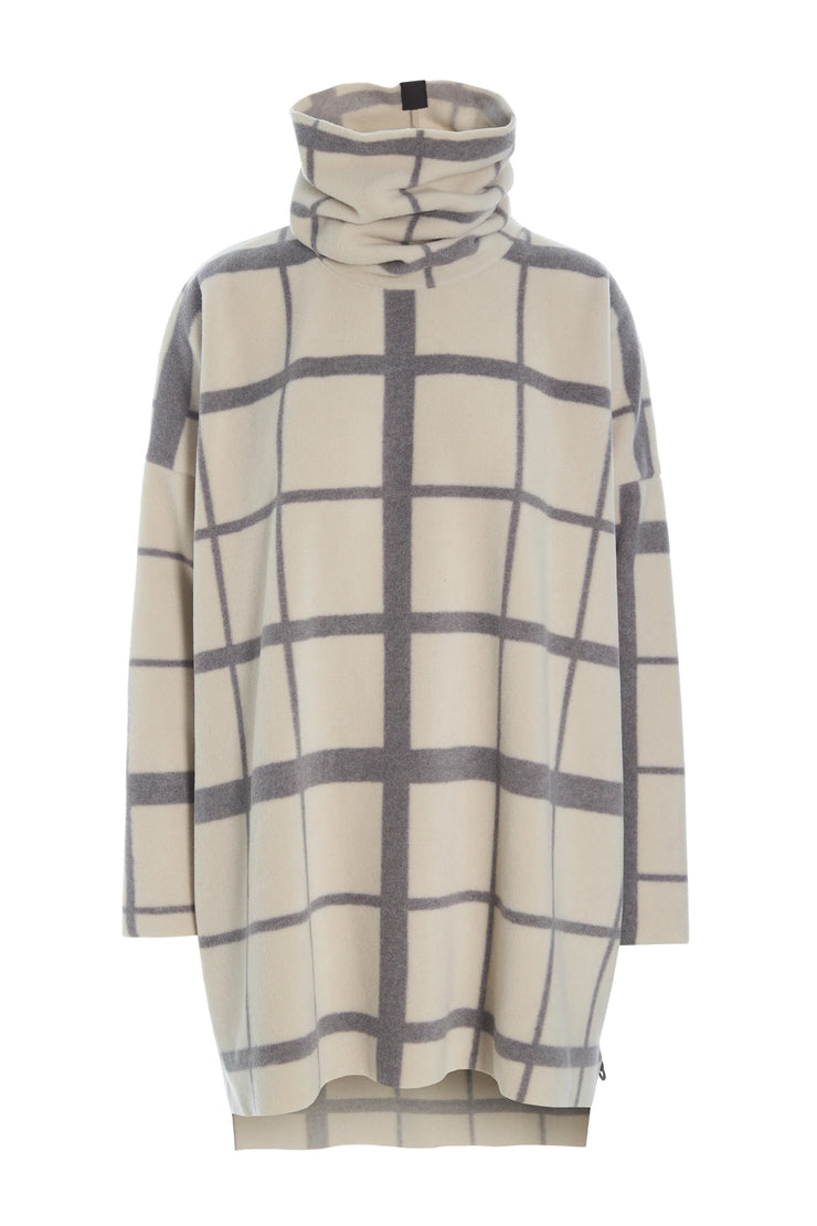 Henriette Steffensen High Neck Fleece Tunic Clan Print Kit | 1288P