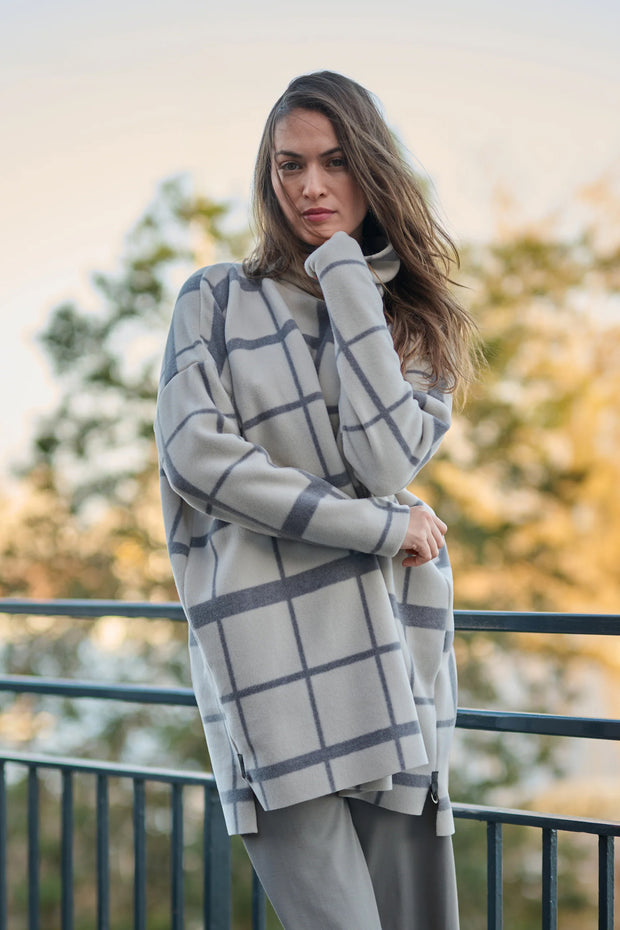 Henriette Steffensen High Neck Fleece Tunic Clan Print Kit | 1288P