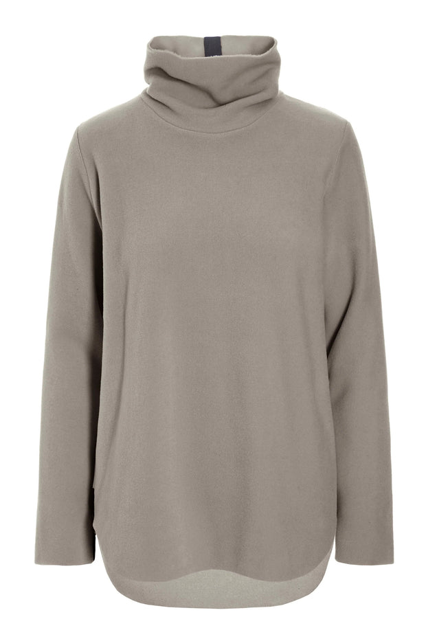 Henriette Steffensen High Neck Fleece Blouse Elephant | 1348