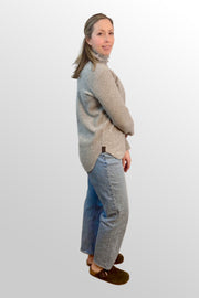 Henriette Steffensen High Neck Fleece Blouse Light Grey | 1348
