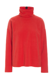 Henriette Steffensen High Neck Fleece Blouse Tomato | 1360