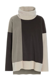 Henriette Steffensen Patch Sweater Chokolate/Kit/Elephant | 1380