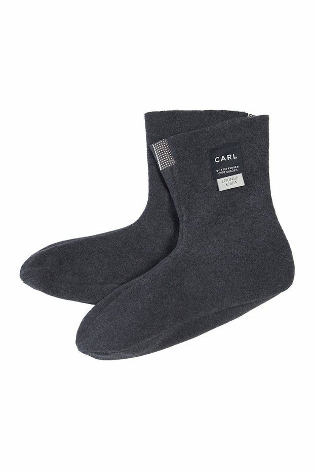 Henriette Steffensen CARL Fleece Socks Soft Black | 2025C