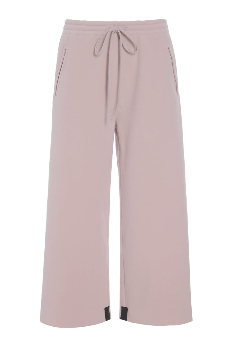 Henriette Steffensen Fleece Flare Cropped Trousers Nude