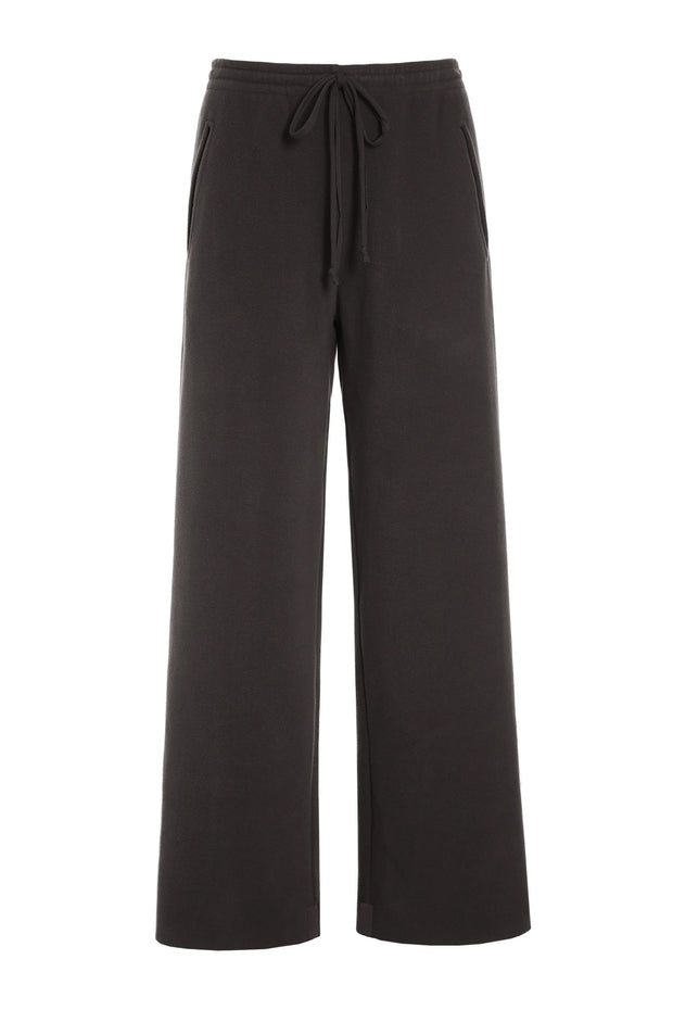 Henriette Steffensen Fleece Flare Trousers Chokolate | 2116