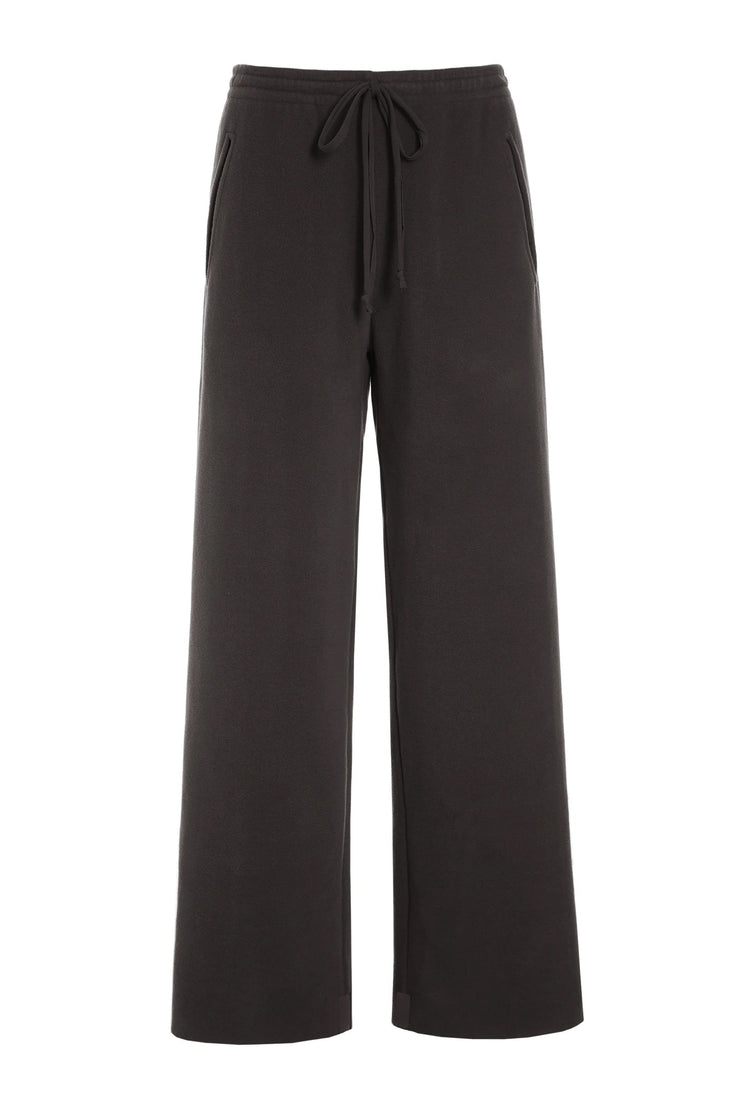 Henriette Steffensen Fleece Flare Trousers Chokolate | 2116