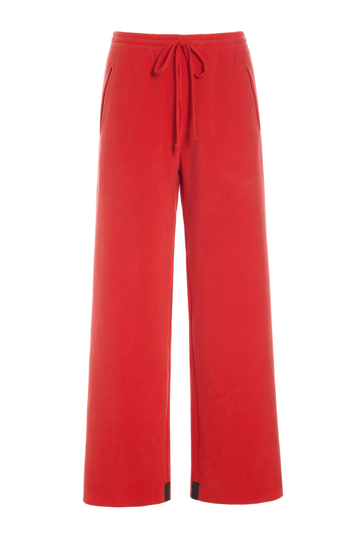 Henriette Steffensen Fleece Flare Trousers Tomato | 2116
