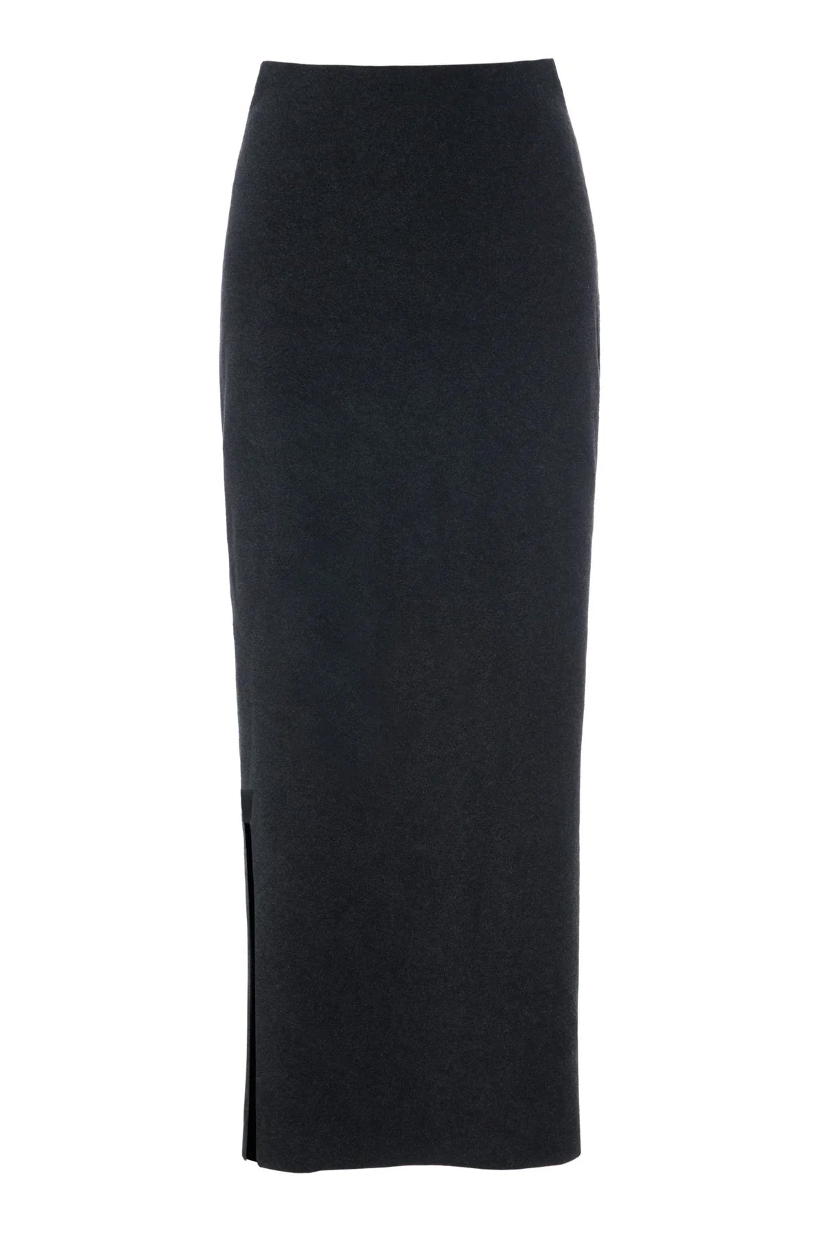 Henriette Steffensen Fleece Long Skirt Soft Black 3227 – KIITOSlife