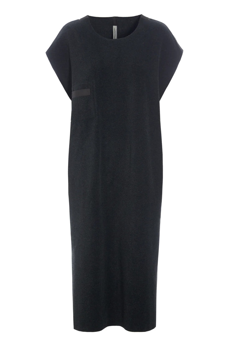 Henriette Steffensen Fleece Tunic Dress Soft Black
