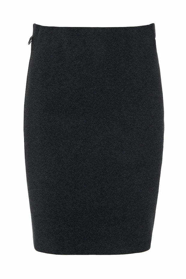 Henriette Steffensen Fleece Short Skirt Soft Black | 3253