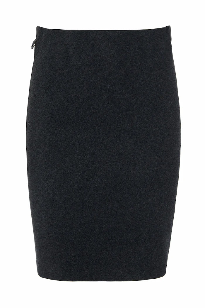 Henriette Steffensen Fleece Short Skirt Soft Black | 3253
