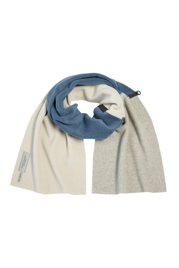 Henriette Steffensen Fleece No Waste Scarf Dusty Blue/Kit/Sand