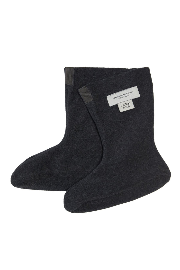 Henriette Steffensen Fleece Socks Soft Black
