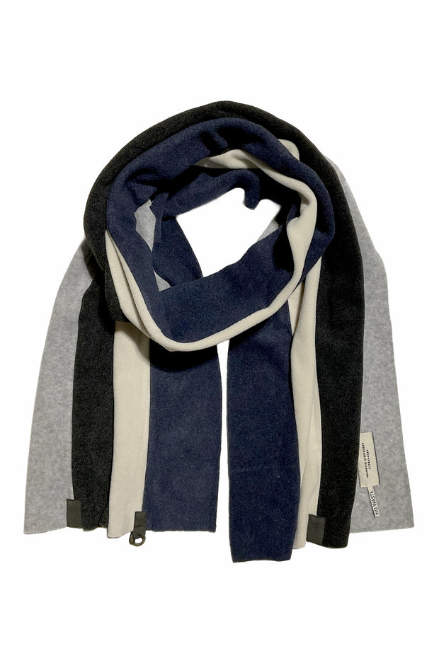 Henriette Steffensen Fleece No Waste Scarf Evening Blue/Kit/Soft Black/Light Grey | 4125