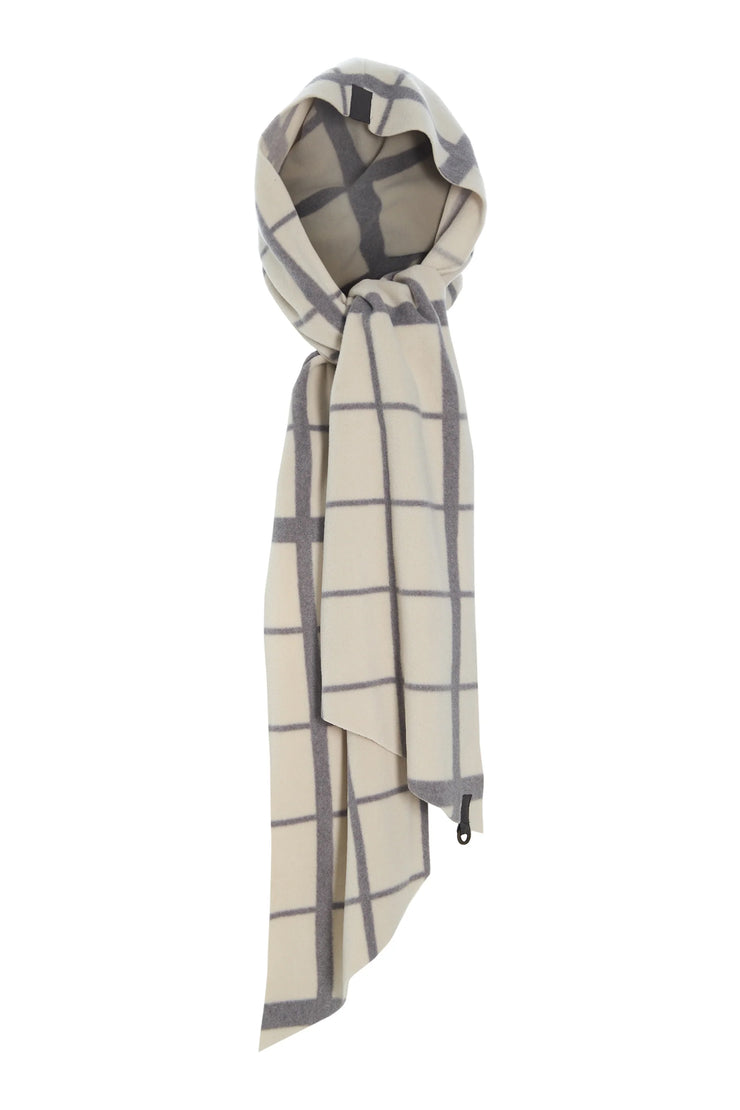 Henriette Steffensen Fleece Scarf w/Hood Clan Check Kit | 4127