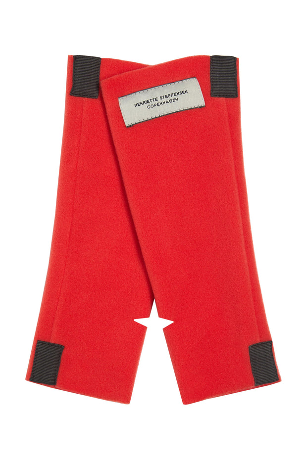Henriette Steffensen Fleece Wrist Warmers Tomato | 6022