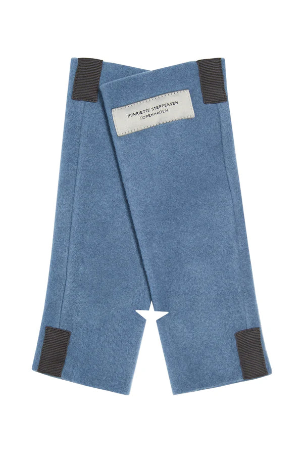 Henriette Steffensen Fleece Wrist Warmers Dusty Blue