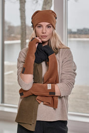 Henriette Steffensen Fleece Wrist Warmers Rust