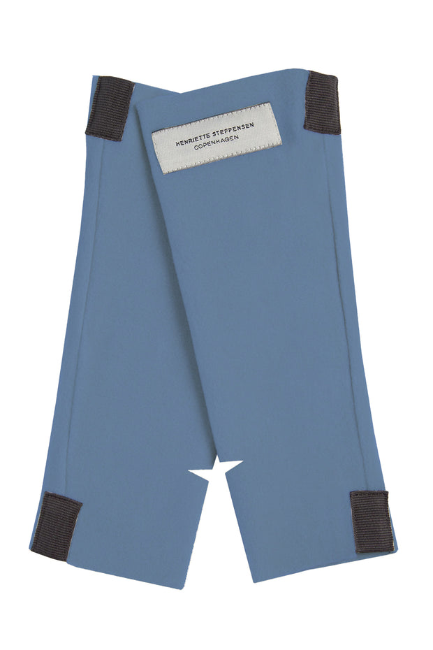 Henriette Steffensen Fleece Wrist Warmers Dusty Blue