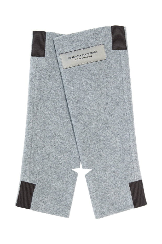 Henriette Steffensen Fleece Wrist Warmers Light Grey | 6022