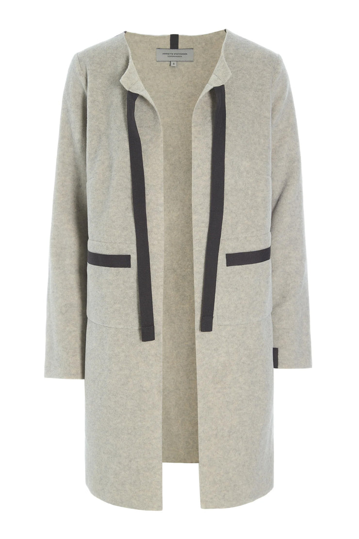 Henriette Steffensen Fleece Tie Cardigan Sand