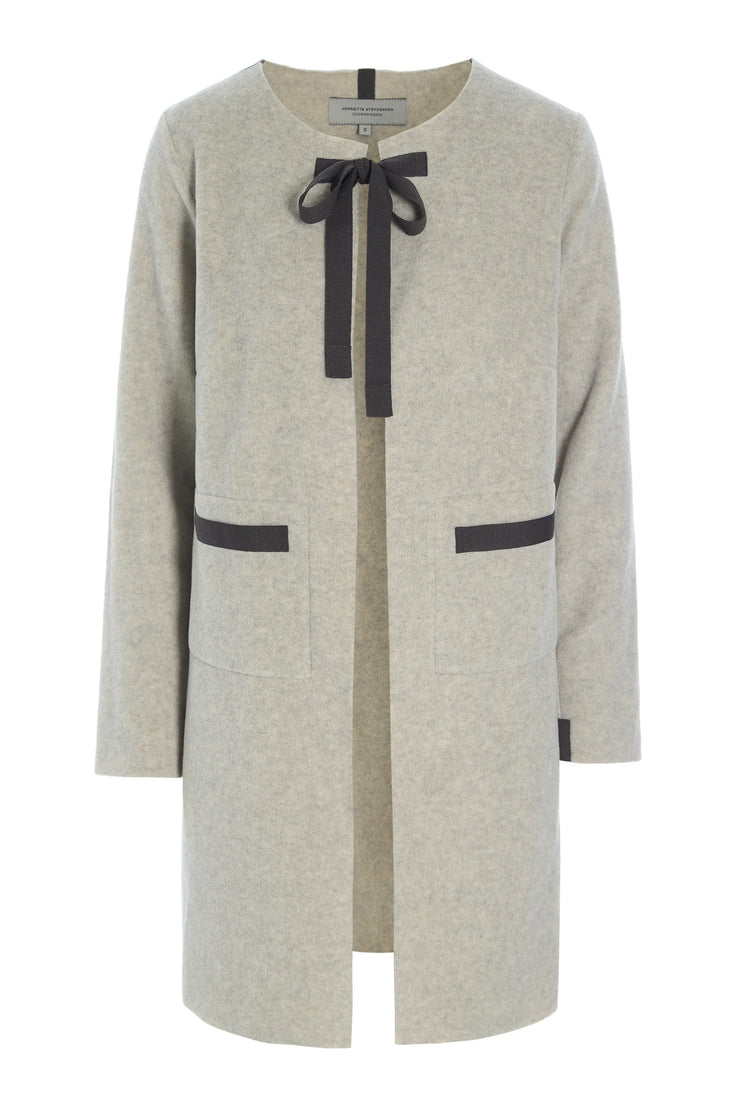 Henriette Steffensen Fleece Tie Cardigan Sand