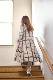 Henriette Steffensen Fleece Waterfall Cardigan Clan Check Kit | 7131P