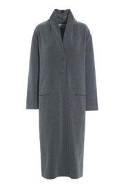 Henriette Steffensen Fleece Long Cardigan Grey