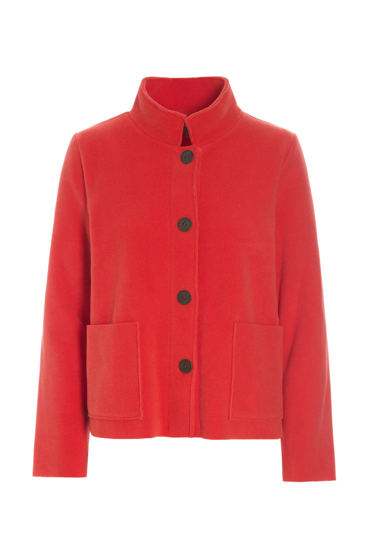 Henriette Steffensen Fleece Short Jacket Tomato | 7164