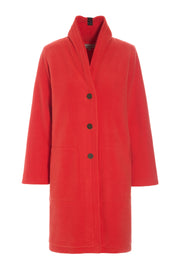 Henriette Steffensen Fleece Coat Double Layer Tomato | 7165