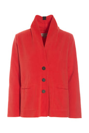 Henriette Steffensen Fleece Blazer Cardigan Tomato | 7168