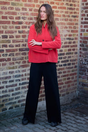 Henriette Steffensen Fleece Blazer Cardigan Tomato | 7168