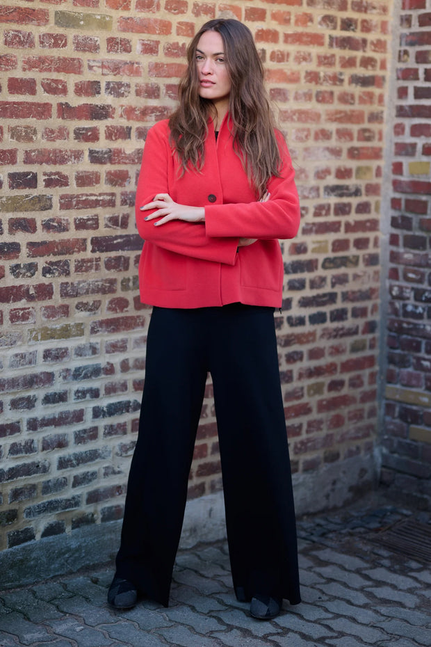 Henriette Steffensen Fleece Blazer Cardigan Tomato | 7168