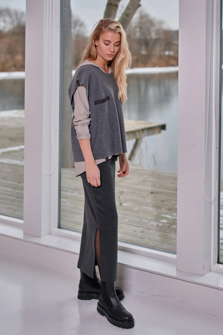 Henriette Steffensen Fleece Vest Grey