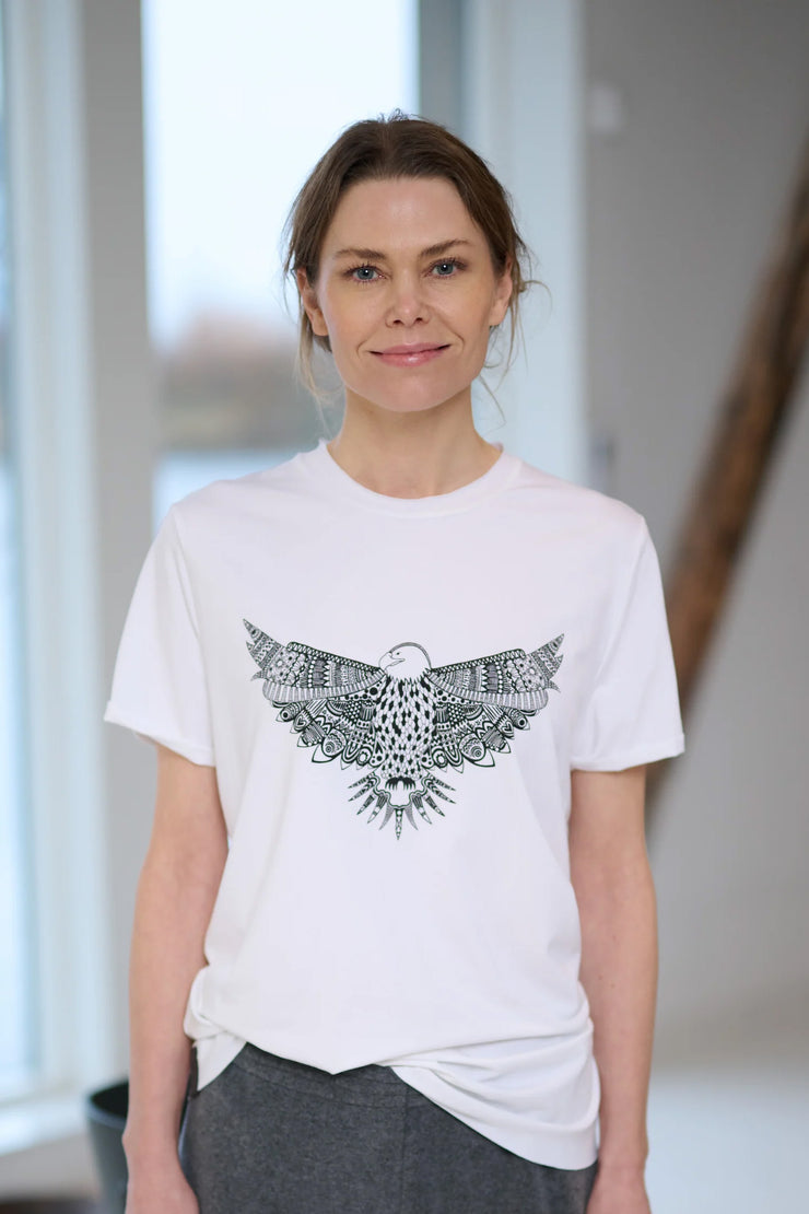 Henriette Steffensen Jersey Eagle Tee White