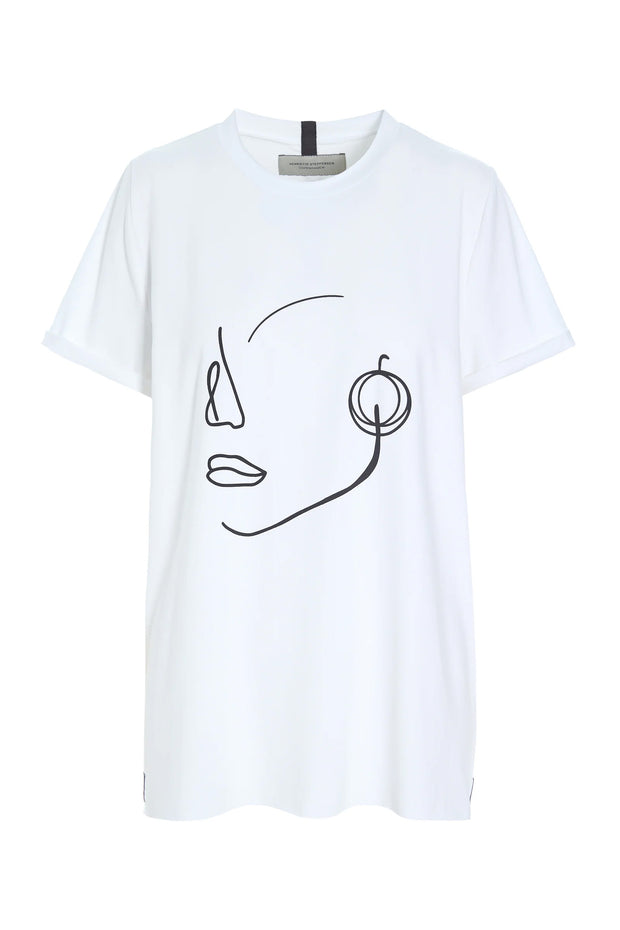 Henriette Steffensen Jersey Face It Tee White