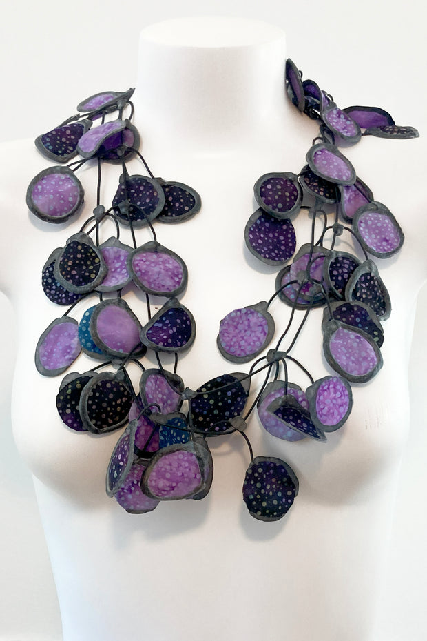 Annemieke Broenink Batiq Necklace Purple